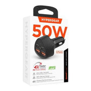 HyperGear - Speedboost 50W Quad Car Charger With Dual 25W Usb-C Pd/Pps - Limolin 