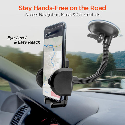 HyperGear - Universal Windshield Phone Mount - Black - Limolin 