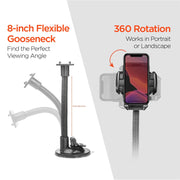 HyperGear - Universal Windshield Phone Mount - Black - Limolin 