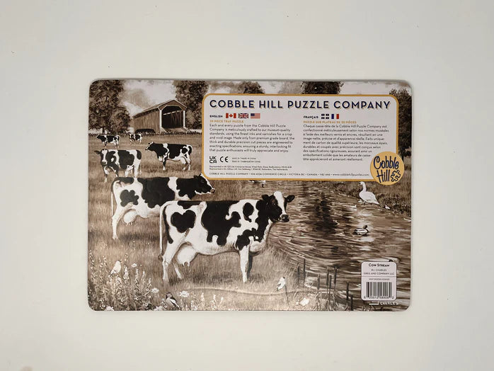 Cobble Hill - 35 Piece Tray Puzzle - Cow Stream