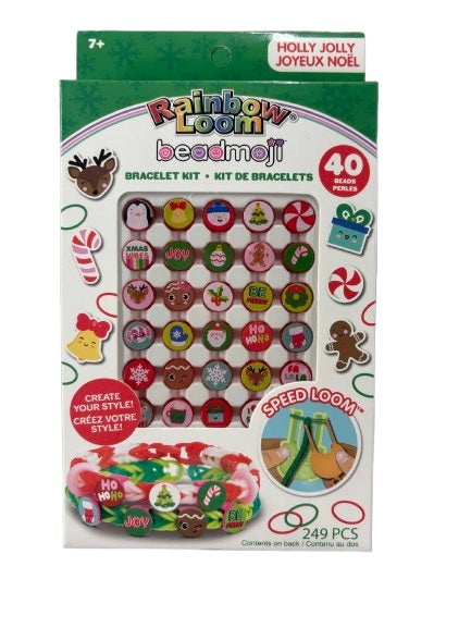 Rainbow Loom - CHRISTMAS - HOLLY JOLLY BEADMOJI