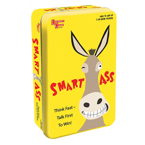 University Games - Smart Ass - Card Game (Tin)