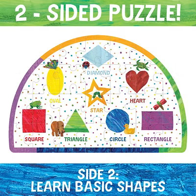University Games - THE VERY HUNGRY CATERPILLAR 2-SIDED FLOOR PUZZLE