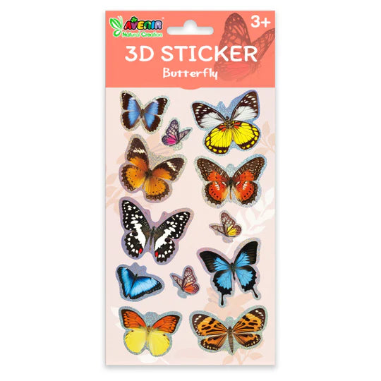 Avenir - 3D STICKER PDQ (24PCS/3 ASST) - Limolin 