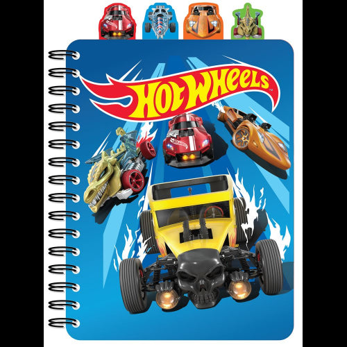 Inkology - Hot Wheels - 4 Tab Journal - Limolin 