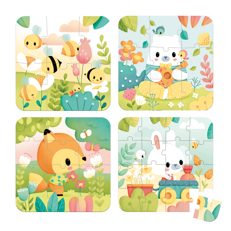 PURE: 4 PUZZLES (6-9-12-16pcs)