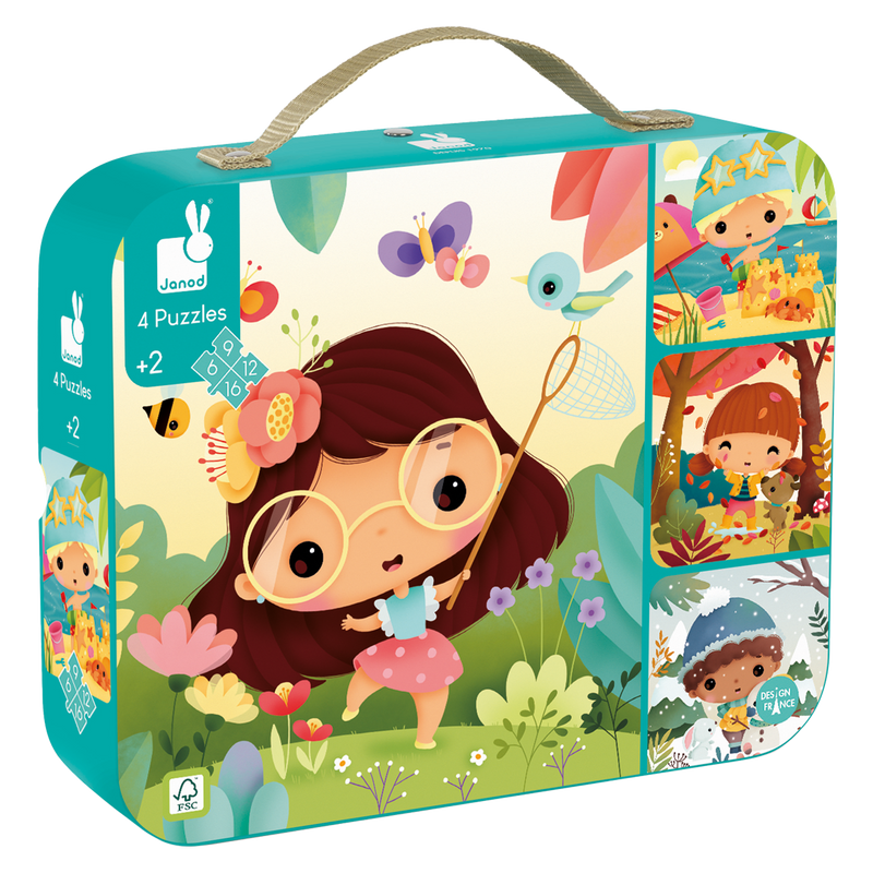 4 IN 1 PROGRESSIVE PUZZLES - SEASONS
