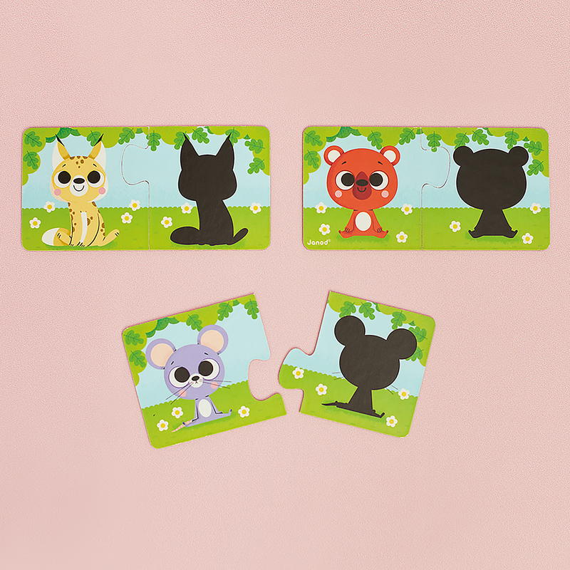 PUZZLES - ANIMALS AND THEIR SHADOW