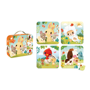 4 PROGRESSIVE PUZZLES - FARM