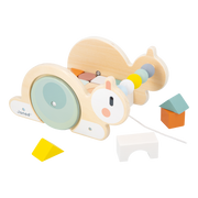 SWEET COCOON: PULL-ALONG SNAIL CUBE TROLLEY