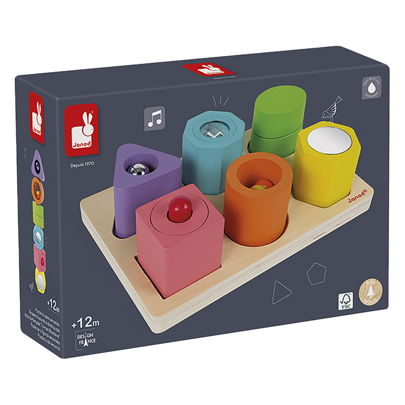 IWOOD SHAPES & PUZZLE - 6 BLOCKS