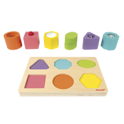 IWOOD SHAPES & PUZZLE - 6 BLOCKS