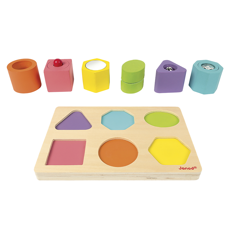 IWOOD SHAPES & PUZZLE - 6 BLOCKS