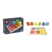 IWOOD SHAPES & PUZZLE - 6 BLOCKS