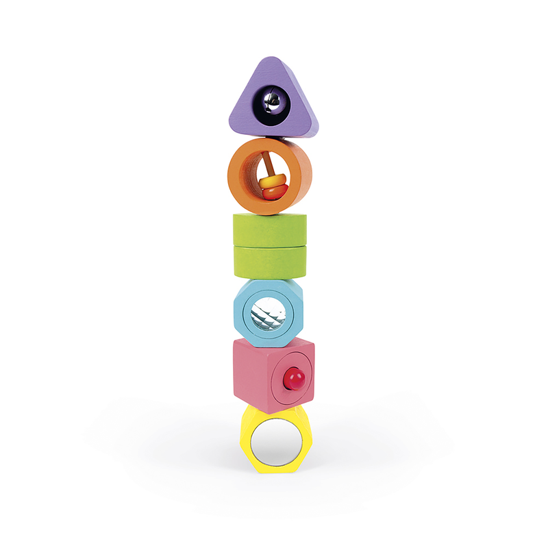 IWOOD SHAPES & PUZZLE - 6 BLOCKS