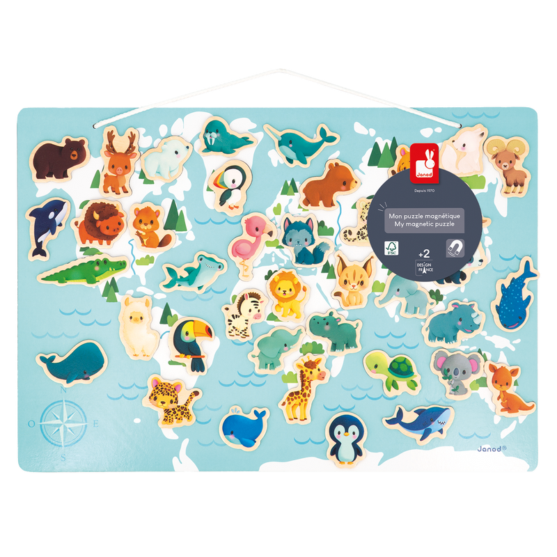 MINIKIDS - MAGNETIC WORLD MAP