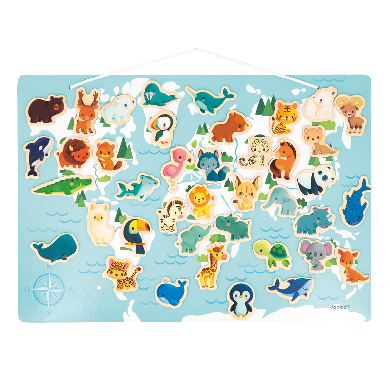 MINIKIDS - MAGNETIC WORLD MAP