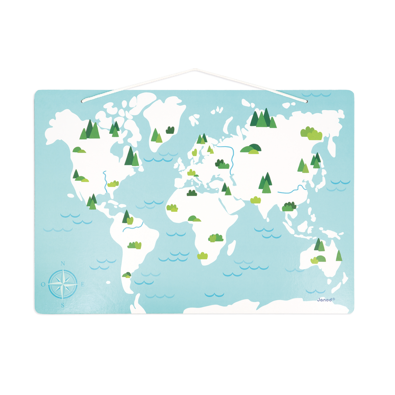 MINIKIDS - MAGNETIC WORLD MAP