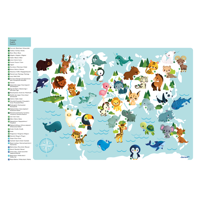 MINIKIDS - MAGNETIC WORLD MAP