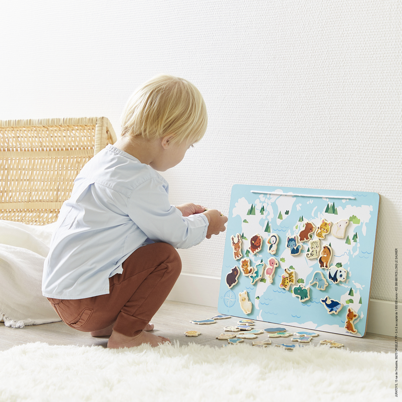 MINIKIDS - MAGNETIC WORLD MAP