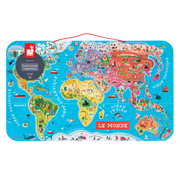 MAGNETIC WORLD PUZZLE MAP - FRENCH