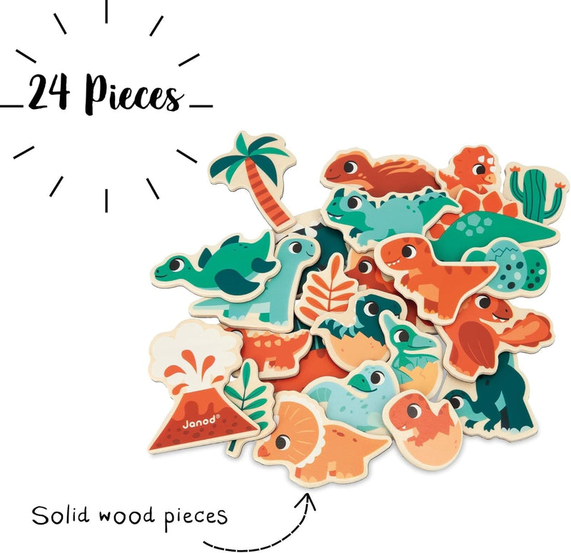 DINO - MAGNETS - 24pcs
