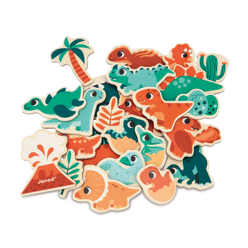 DINO - MAGNETS - 24pcs