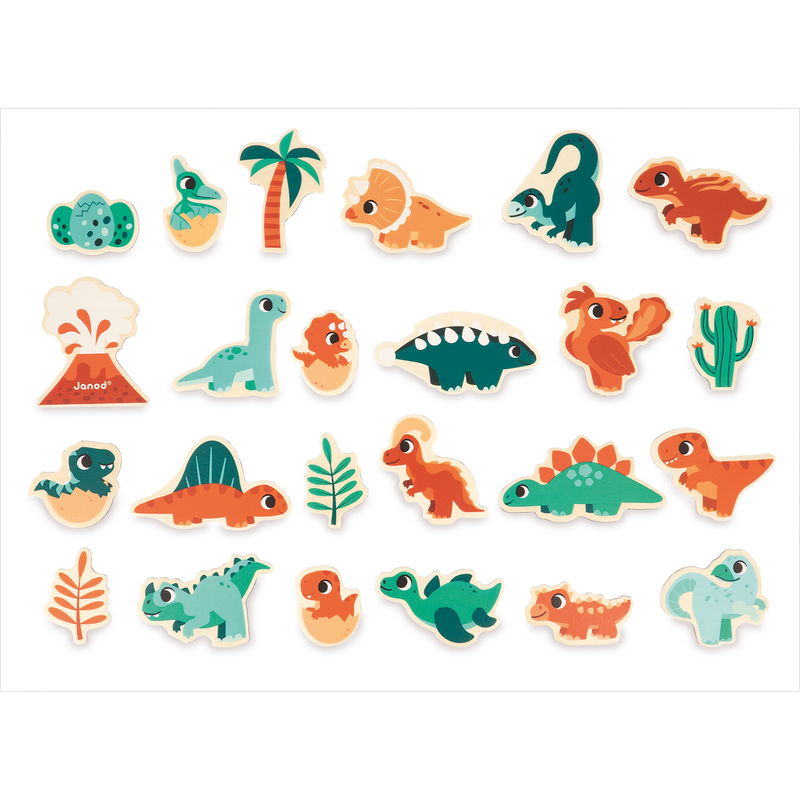 DINO - MAGNETS - 24pcs