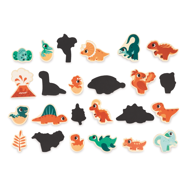 DINO - MAGNETS - 24pcs
