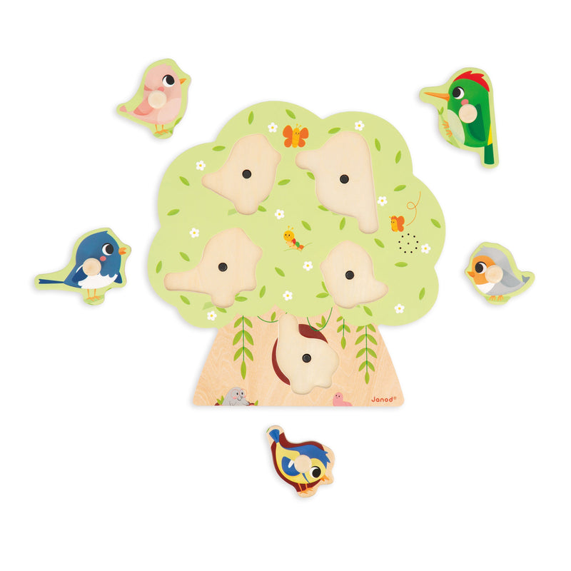 PUZZLE- BIRDS PEG SOUND PUZZLE