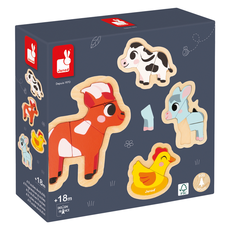 4-PROGRESSIVE PUZZLES - FARM