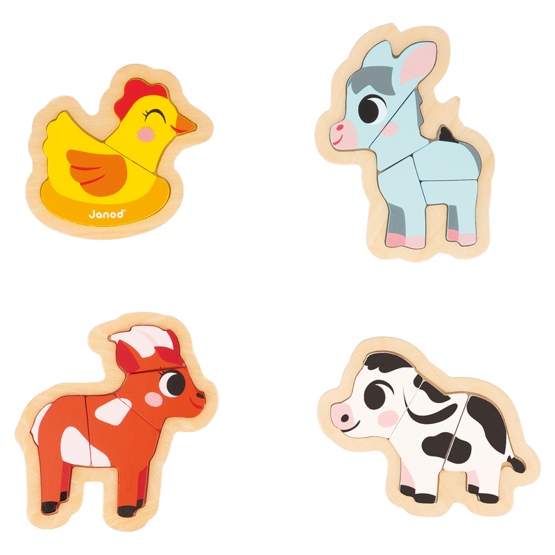 4-PROGRESSIVE PUZZLES - FARM