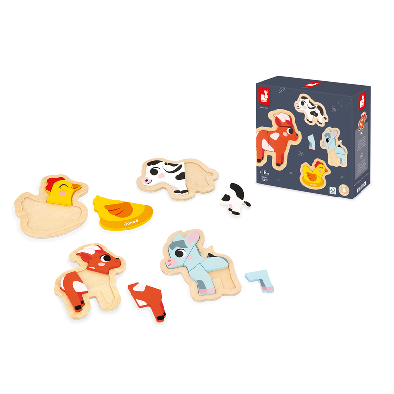 4-PROGRESSIVE PUZZLES - FARM