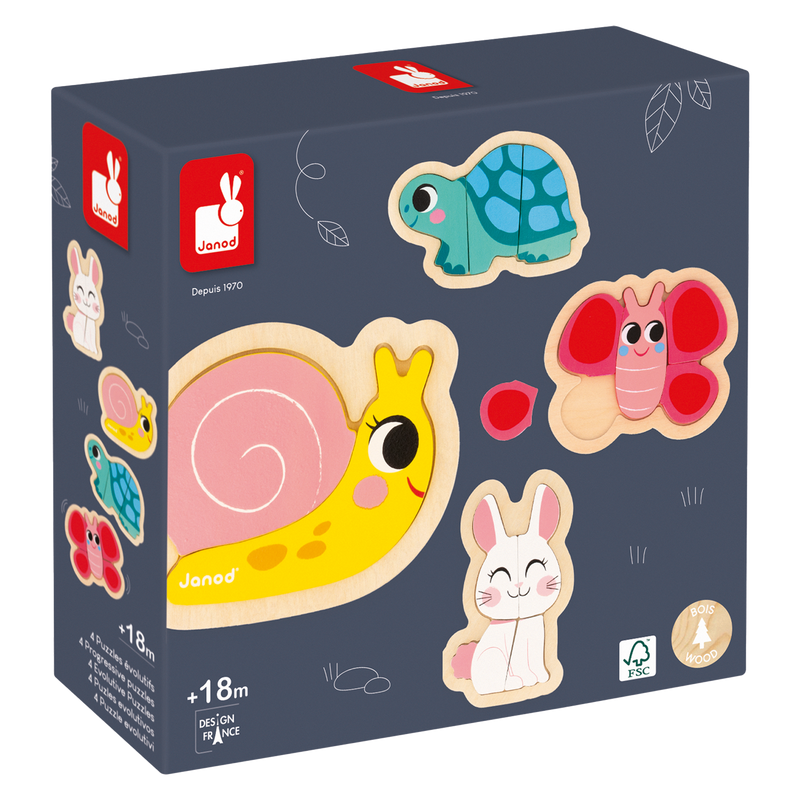 4-PROGRESSIVE PUZZLES - GARDEN