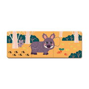 PZ3: SET 10 PUZZLES OF 3 pcs - ANIMAL FOOTPRINTS
