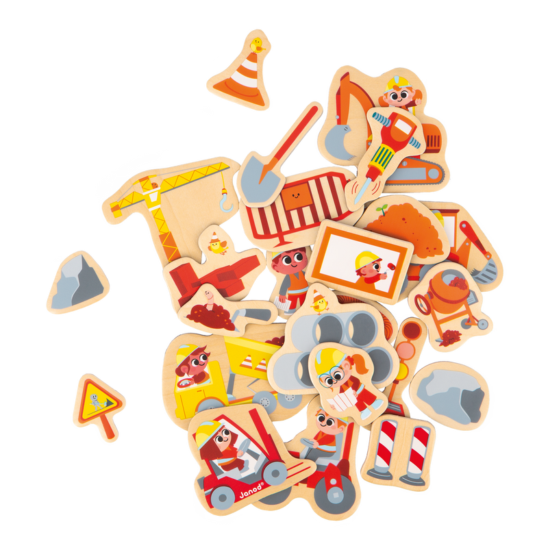 CONSTRUCTION EQUIPMENT MAGNETS - 24pcs