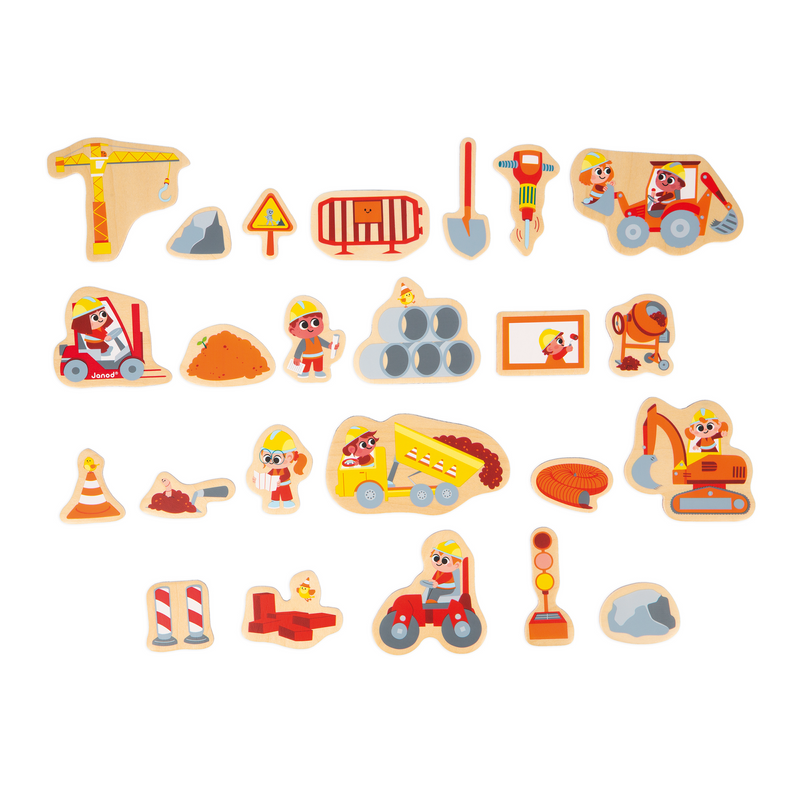CONSTRUCTION EQUIPMENT MAGNETS - 24pcs