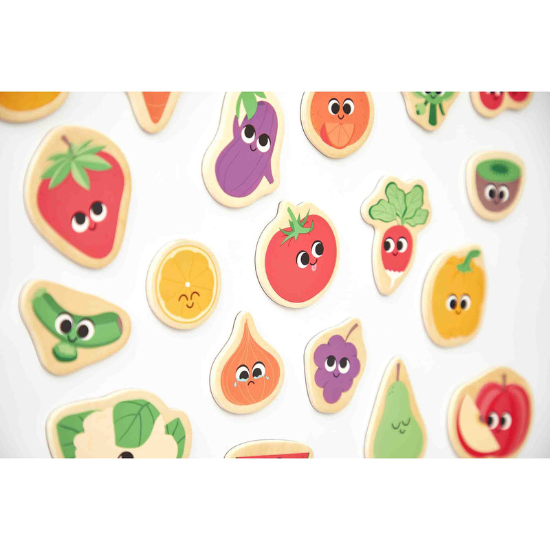 FRUIT & VEGETABLE MAGNETS - 24pcs