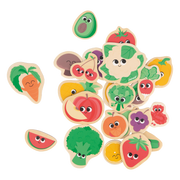 FRUIT & VEGETABLE MAGNETS - 24pcs