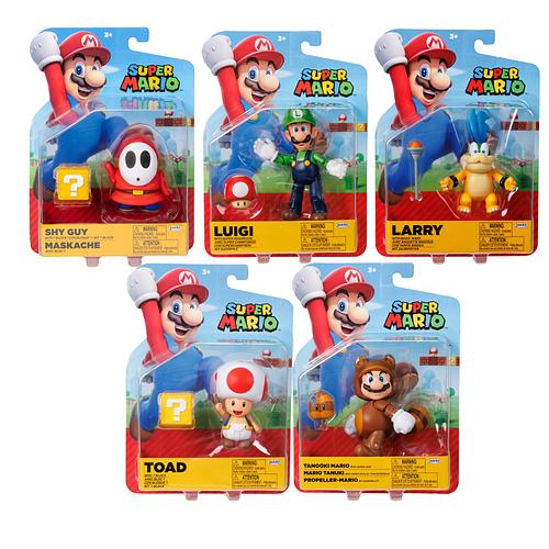 JAKKS - Nintendo Super Mario 4-Inch Poseable Figure with Power up - Limolin 