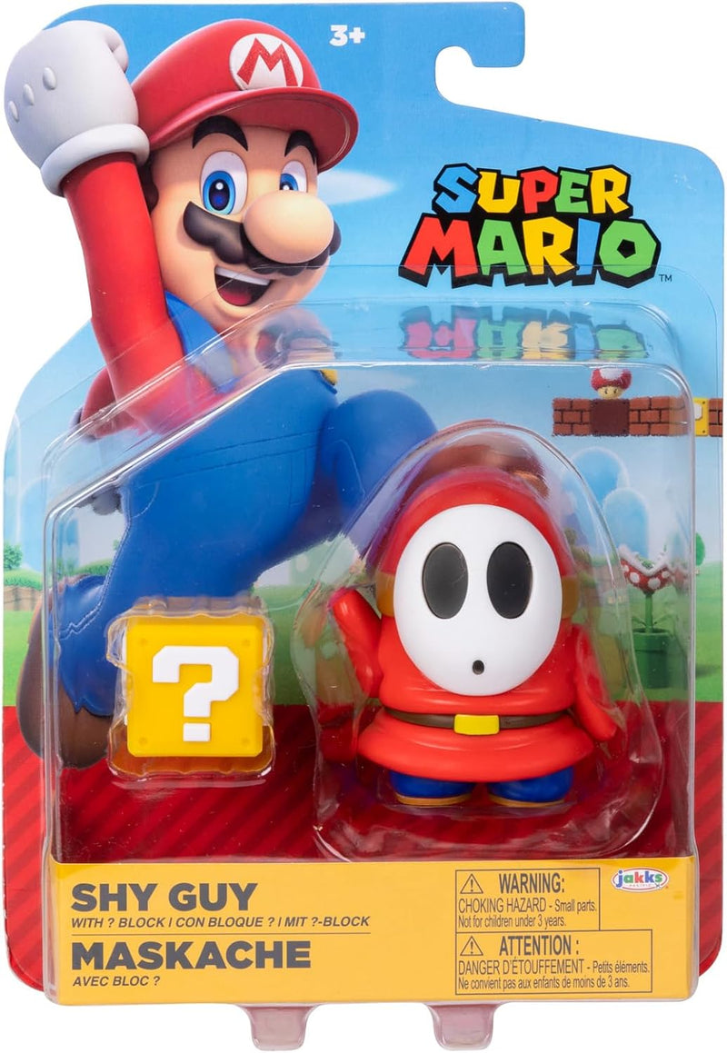 JAKKS - Nintendo Super Mario 4-Inch Poseable Figure with Power up - Limolin 