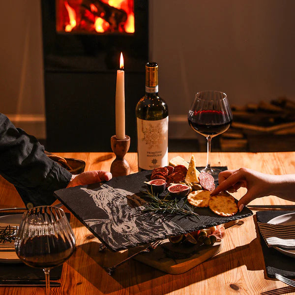 Selbrae House - Engraved Slate Horse Portrait Cheese Board