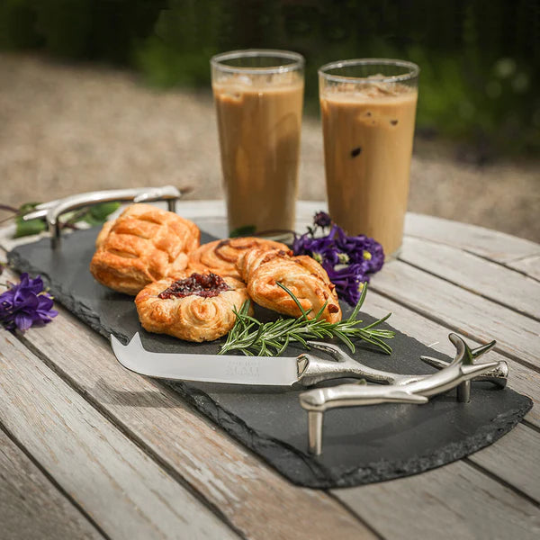Selbrae House - Small Serving Tray with Antler Handles