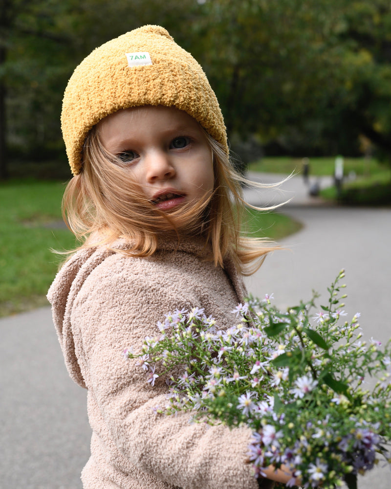 7AM - Hooded Cardigan - Fuzzy
