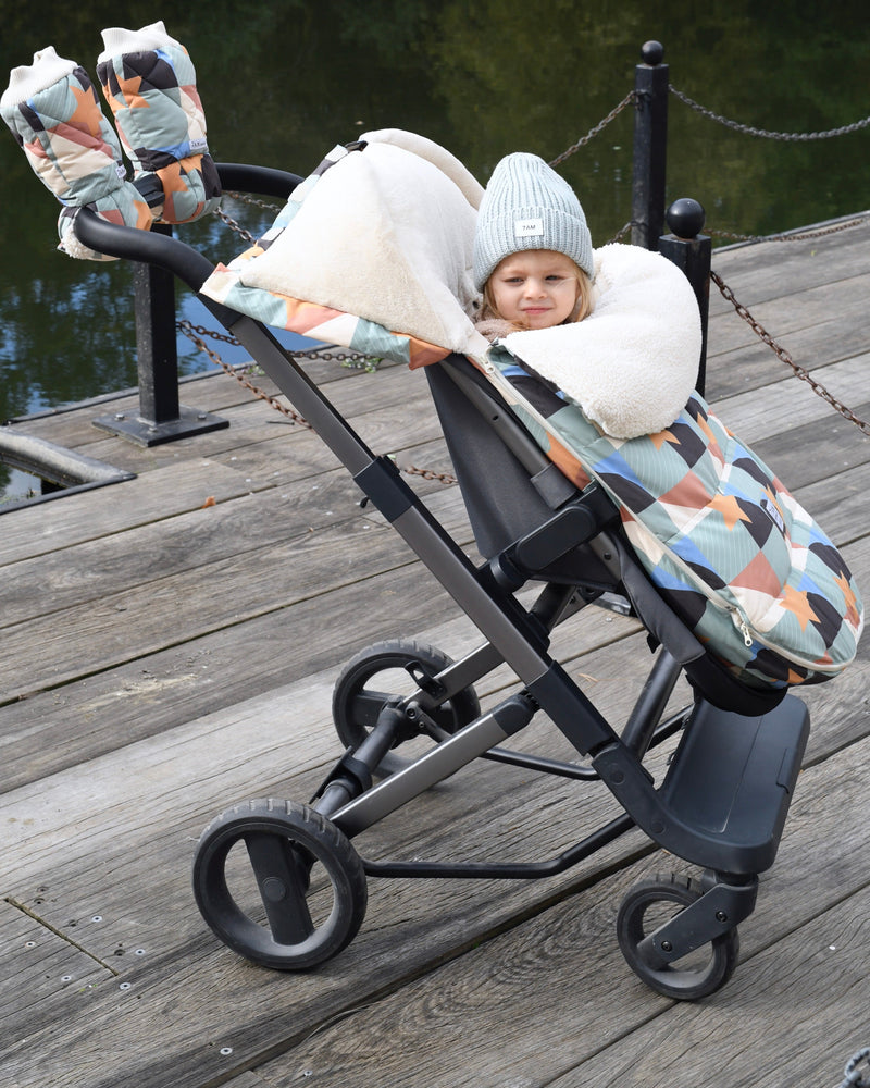 7AM - BenjiPOD - Prints Sherpa | Baby Sleep Pod for Infants and Toddlers Compatible with Strollers