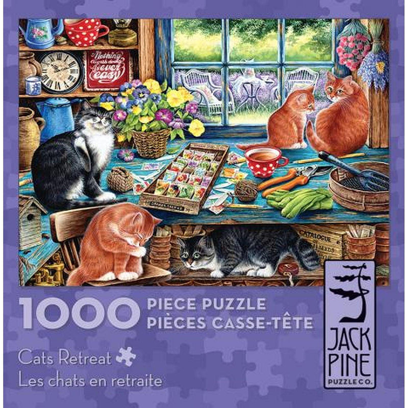 Jack Pine - Cats Retreat (1000-Piece Puzzle) - Limolin 