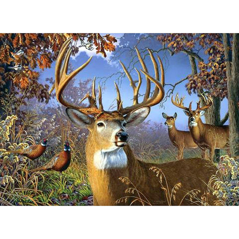 Jack Pine - Deer And Pheasant (1000-Piece Puzzle) - Limolin 