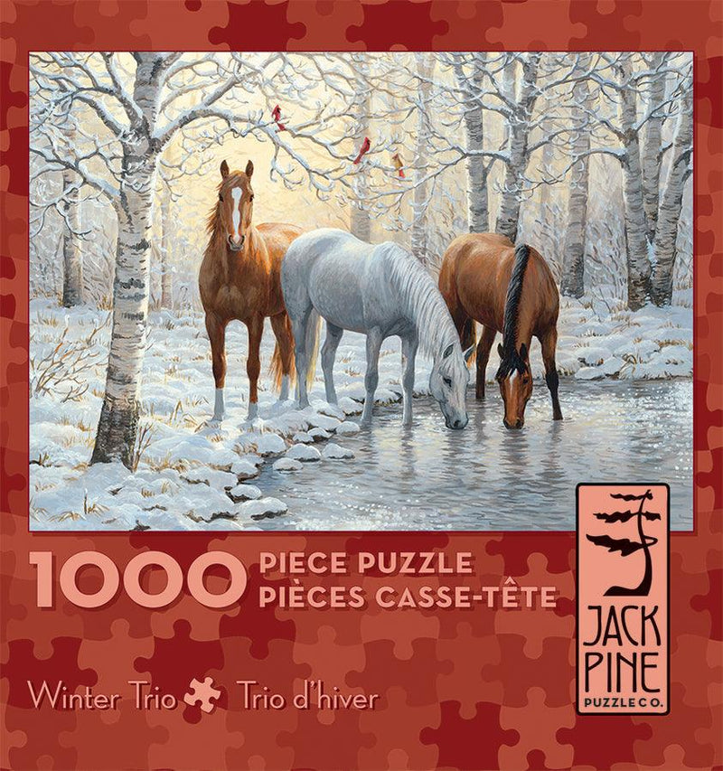 Jack Pine - Winter Trio (1000-Piece Puzzle) - Limolin 