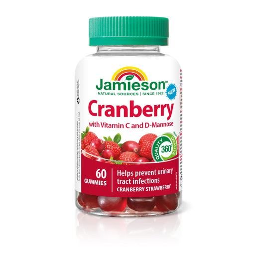 Jamieson - Cranberry with VitC & D-Mannose Gummies - Limolin 