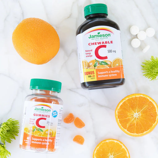 Jamieson - JMS Vit. C 500mg Chew - Tangy Orange 100's+20's Free - Limolin 
